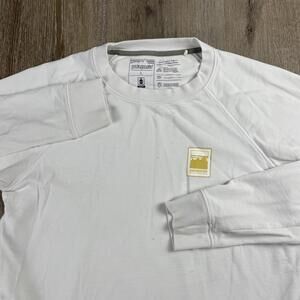 Patagonia Alpine Icon Regenerative Sweatshirt Womens Large White Raglan Sleeve